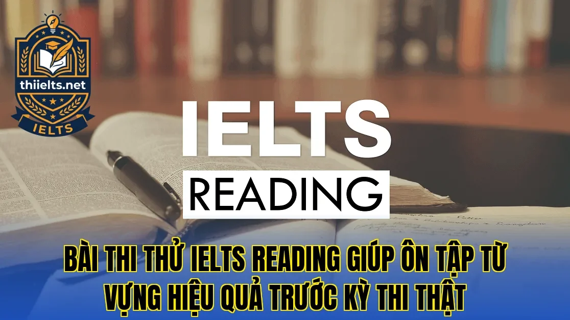 Bài thi thử IELTS Reading giúp ôn tập từ vựng hiệu quả trước kỳ thi thật