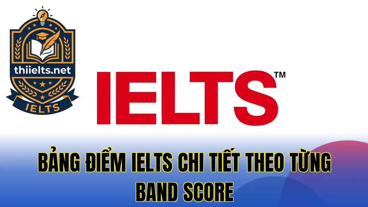 Bảng điểm IELTS chi tiết theo từng band score
