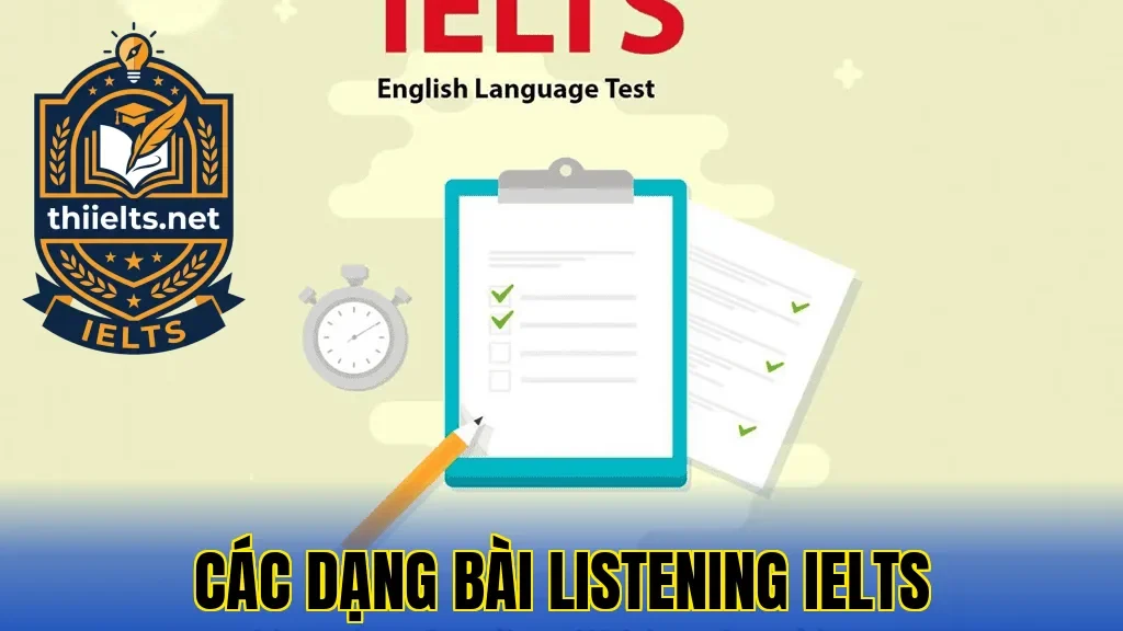 Các Dạng Bài Listening IELTS