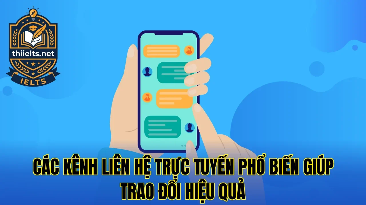 Các kênh liên hệ trực tuyến phổ biến giúp trao đổi hiệu quả