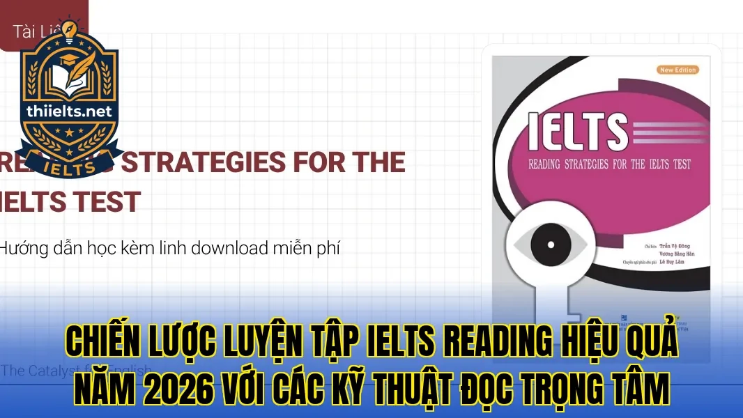 Chiến lược luyện tập IELTS Reading hiệu quả năm 2026 với các kỹ thuật đọc trọng tâm