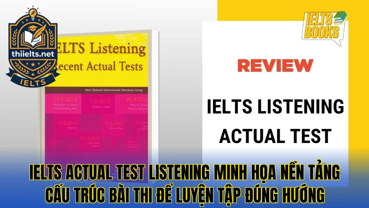 IELTS actual test listening minh họa nền tảng cấu trúc bài thi để luyện tập đúng hướng