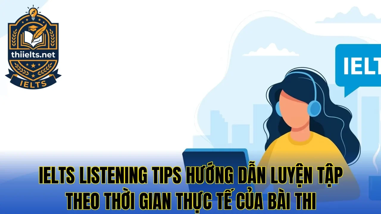 IELTS Listening tips hướng dẫn luyện tập theo thời gian thực tế của bài thi