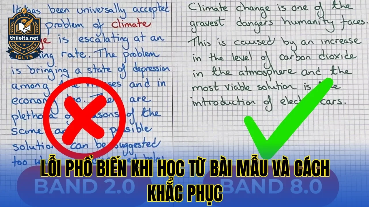 Lỗi phổ biến khi học từ bài mẫu và cách khắc phục