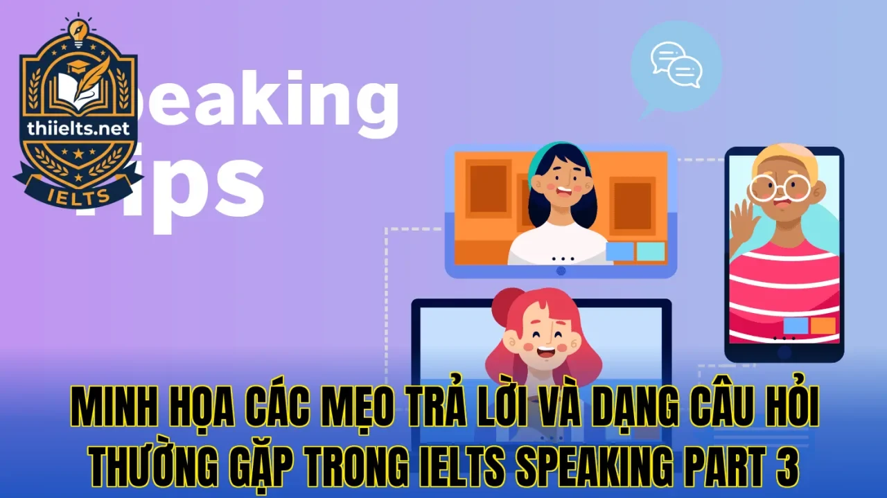 Minh họa các mẹo trả lời và dạng câu hỏi thường gặp trong IELTS Speaking Part 3