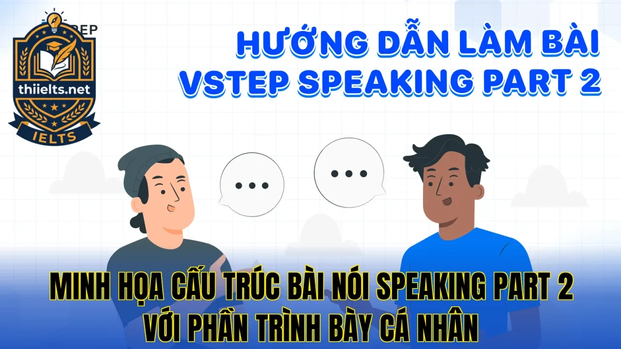 Minh họa cấu trúc bài nói Speaking Part 2 với phần trình bày cá nhân