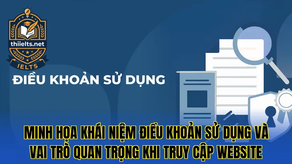 Minh họa khái niệm điều khoản sử dụng và vai trò quan trọng khi truy cập website