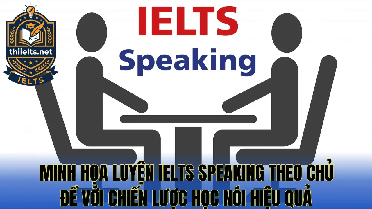 Minh họa luyện IELTS Speaking theo chủ đề với chiến lược học nói hiệu quả