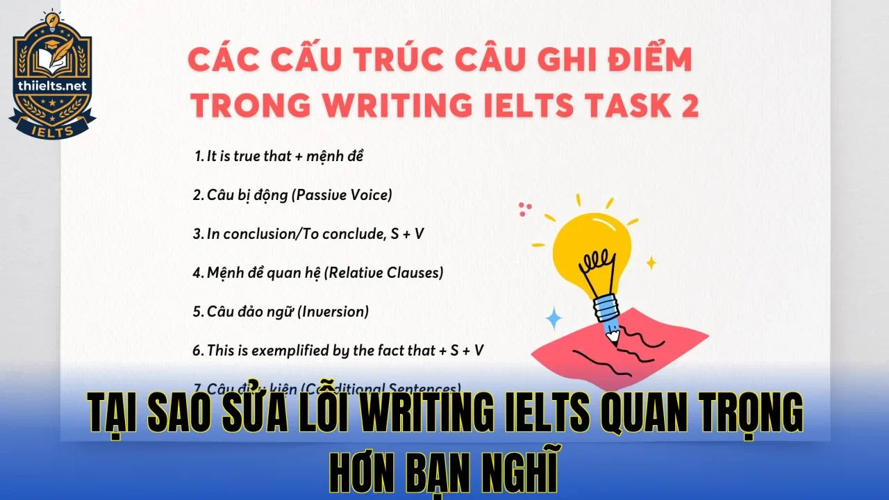 Tại sao sửa lỗi Writing IELTS quan trọng hơn bạn nghĩ