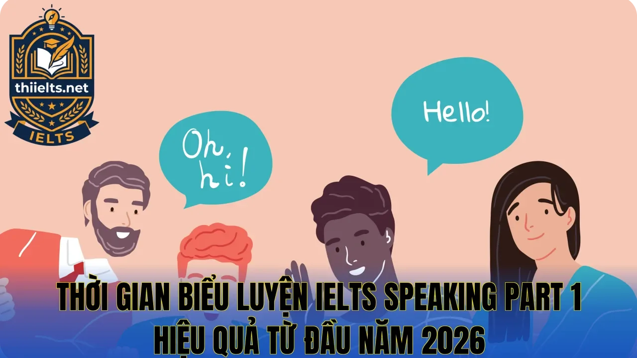 Thời gian biểu luyện IELTS Speaking Part 1 hiệu quả từ đầu năm 2026