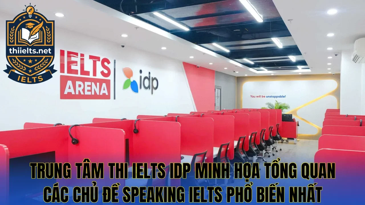 Trung tâm thi IELTS IDP minh họa tổng quan các chủ đề Speaking IELTS phổ biến nhất